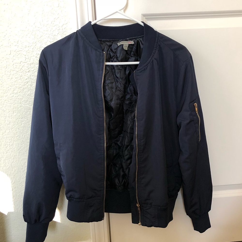 Navy Bomber Jacket
